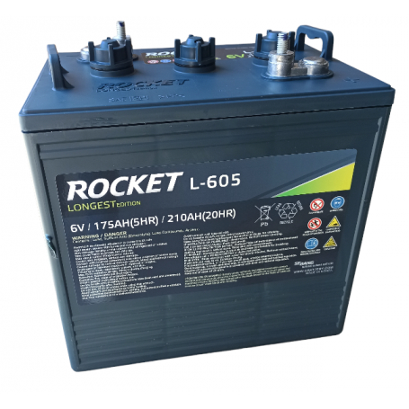 Batterie traction autolaveuse Rocket L-605 / 6V 210Ah