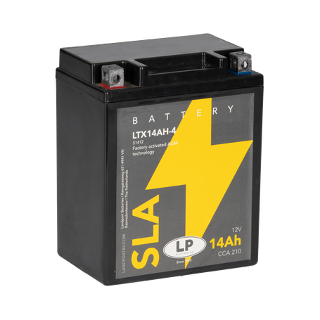 Batterie moto Landport YTX14AH-4 12V 14Ah