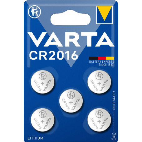 5 Piles Varta CR2016